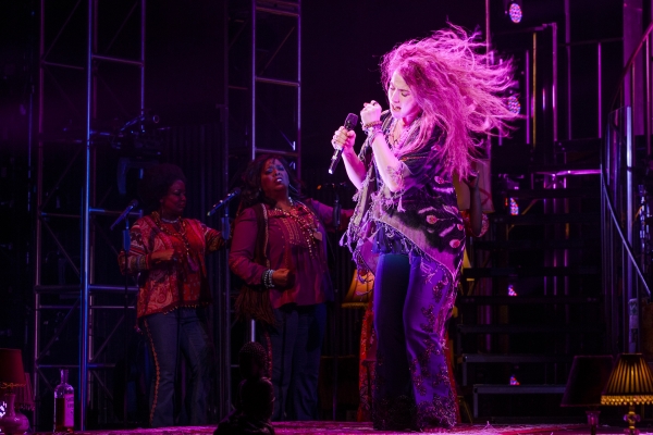 Kacee Clanton stars as Janis in the musical hit, A Night With Janis Joplin at The 5th Avenue Theatre. (Photo credit: Mark Kitaoka)
