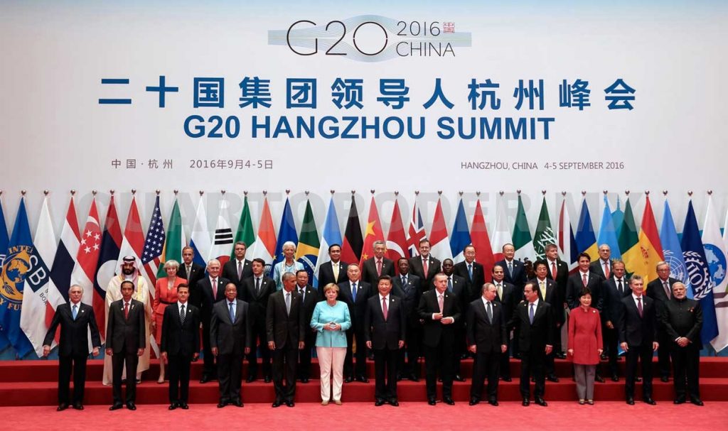 G20峰會9月4日至5日在中國杭州舉辦。(EPA)