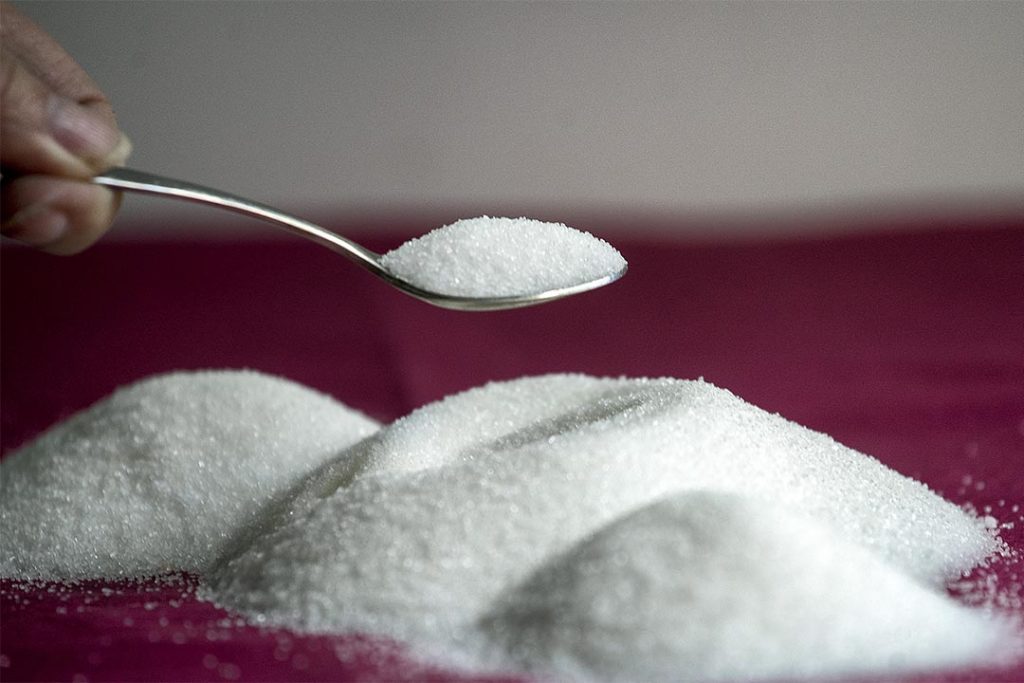 MELBOURNE, AUSTRALIA - APRIL 08:  In this photo illustration, a teaspoon of sugar is seen on April 8, 2016 in Melbourne, Australia. The World Health Organisation's first global report on diabetes found that 422 million adults live with diabetes, mainly in developing countries. Australian diabetes experts are urging the Federal Government to consider imposing a sugar tax to tackle the growing problem.  (Photo by Luis Ascui/Getty Images)