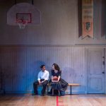 Linden Tailor (Manford) and Keiko Green (Connie) in The Great Leap. Photo by AdamsVisCom.