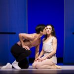 Pacific Northwest Ballet principal dancers James Moore and Rachel Foster in Jerome Robbins’ Afternoon of a Faun. Photo © Angela Sterling