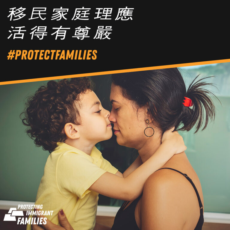 在冠狀肺炎(COVID-19) 大流行期間給移民家庭的信息