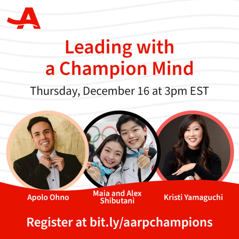 AARP樂齡會熱烈呈獻『以冠軍思維領導』(Leading with a Champion Mind)