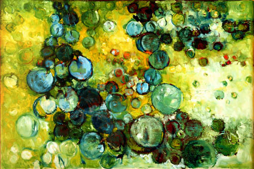 Wiszące winogrona / Grapes down, 2009, 102 x 151 cm