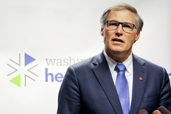 Gov. Inslee on WA Healthplanfinder (Photo: Lillian Young)